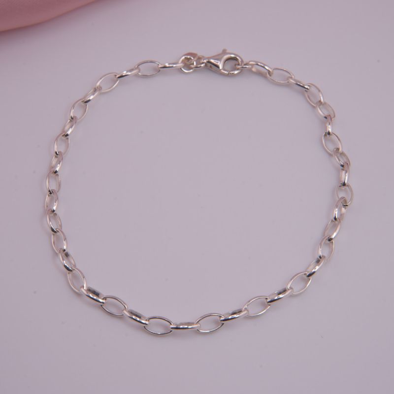 Armband 925 Silber ovale Ringe